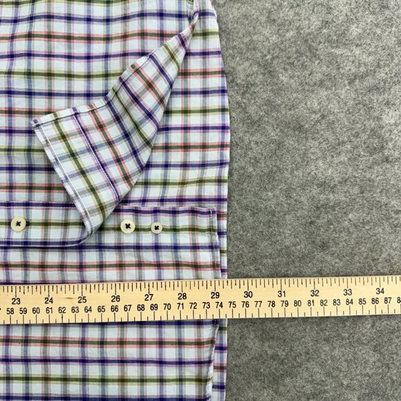 Alan Flusser Men's Luxury Button Down Shirt Old Money 100% Cotton Multicolor, L - Picture 9 of 11